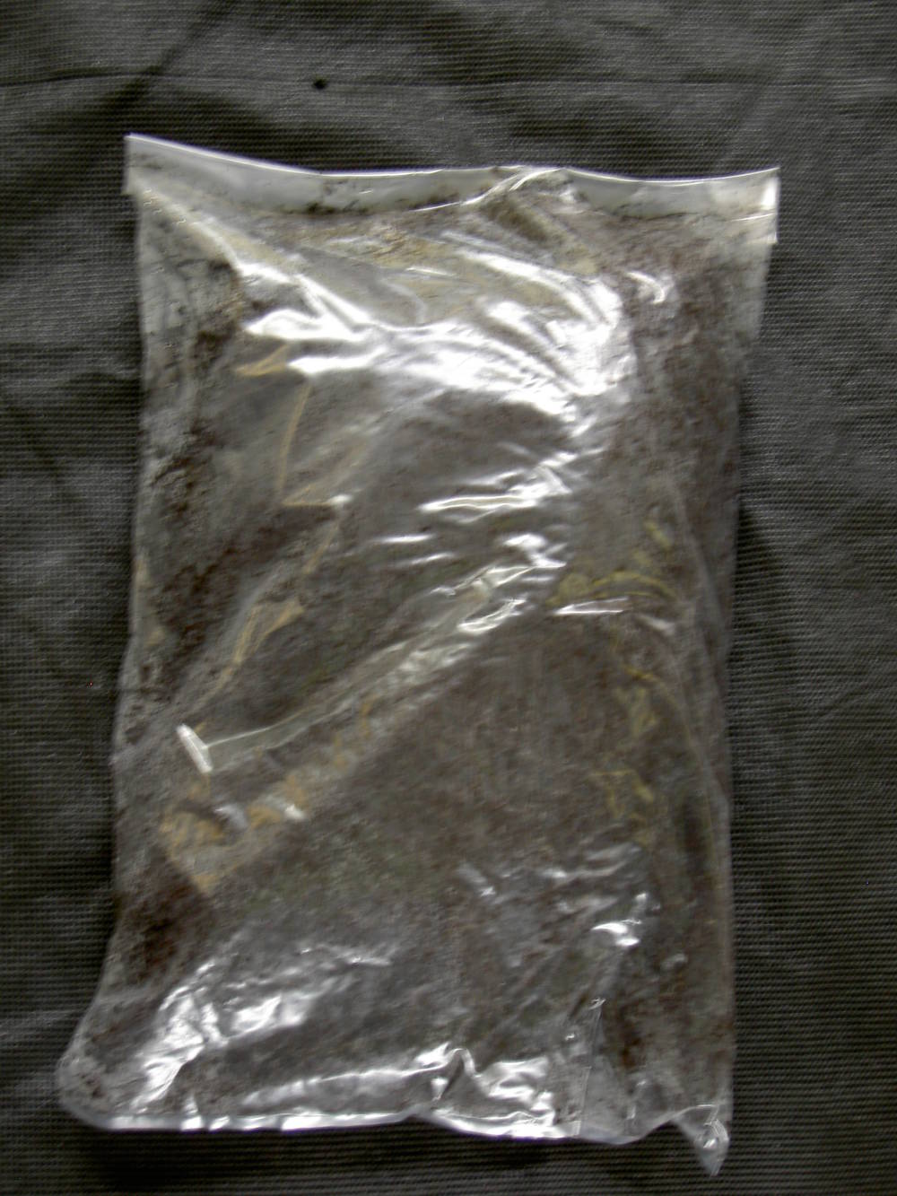 Clear, plastic bag of Hapu'u Tree Fern Fibers