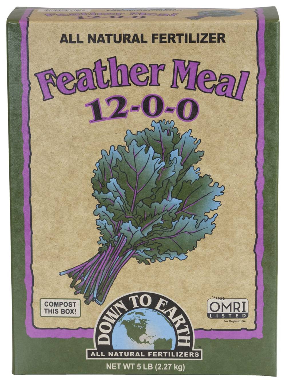 Box of Down To Earth Feather Meal