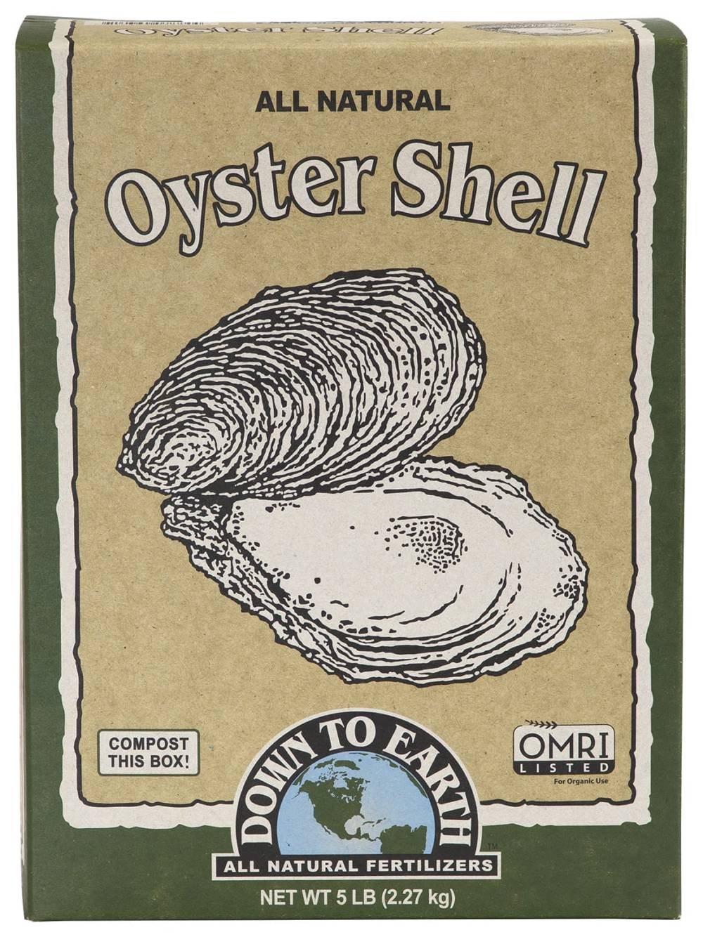 Box of Down To Earth Oyster Shell